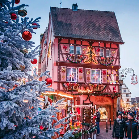 Kerstmarkt in Frankrijk